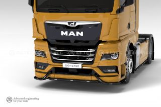 Front pipe 60mm, LED, painted 7 white + 2 yellow LED