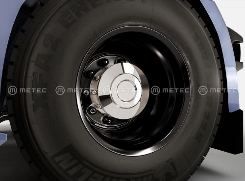 Rear axlecap, low, 22,5" alloy wheel