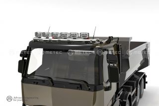 LH for roof | wiring for 6 lights | 6 fixed holders | 3 white + 2 yellow LED