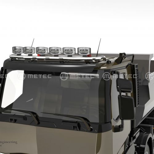 LH for roof | wiring for 6 lights | 6 fixed holders | 3 white + 2 yellow LED
