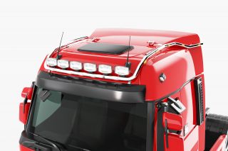 LH for roof | wiring for 6 lights | 6 fixed holders | 5 white + 10 yellow LED