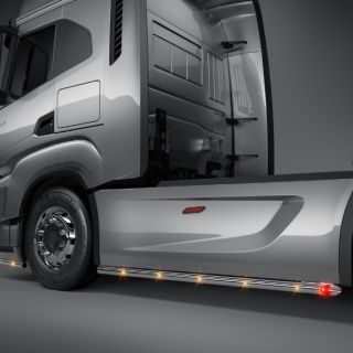 Light bar under tank