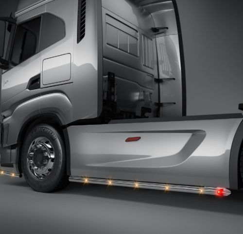 Light bar under tank